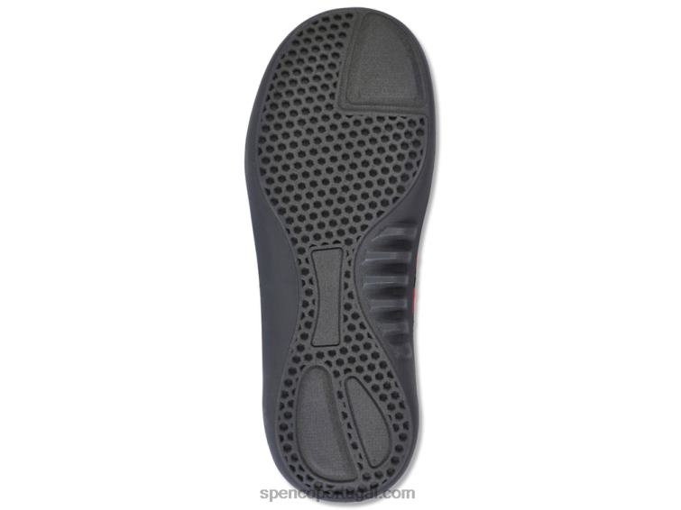 Spenco Footwear Camurça preta chinelos masculinos supremos 648F881