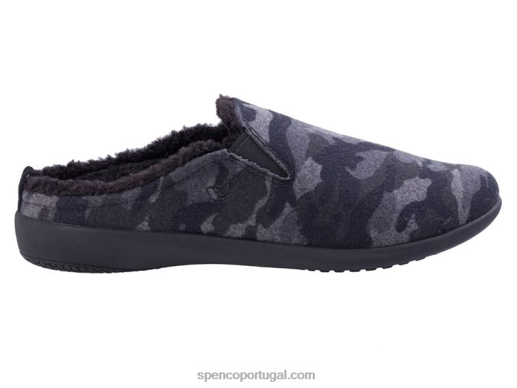 Spenco Footwear camuflagem preta chinelo dundee camuflado masculino 648F892