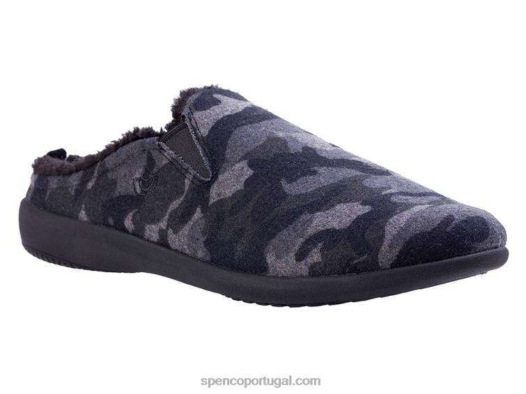 Spenco Footwear camuflagem preta chinelo dundee camuflado masculino 648F892
