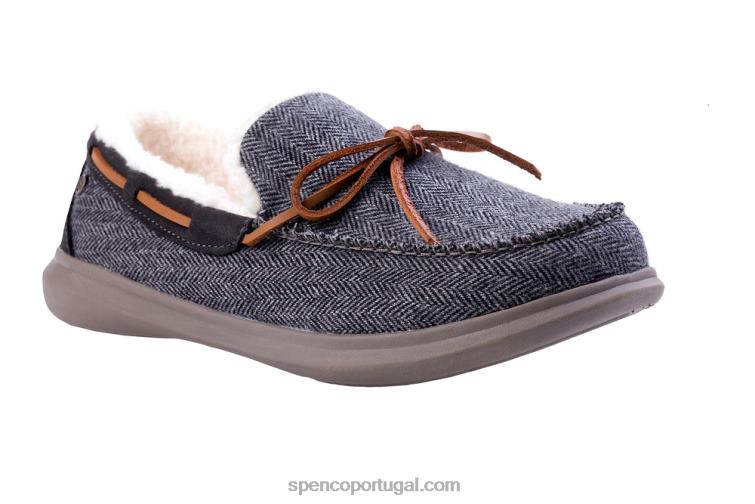 Spenco Footwear lareira cinza chinelo de bétula masculino 648F891