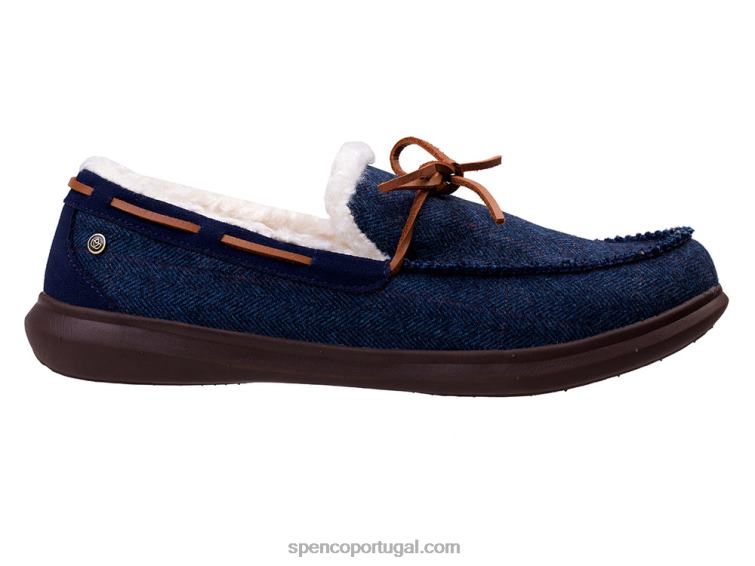 Spenco Footwear marinha chinelo de tweed de bétula masculino 648F904