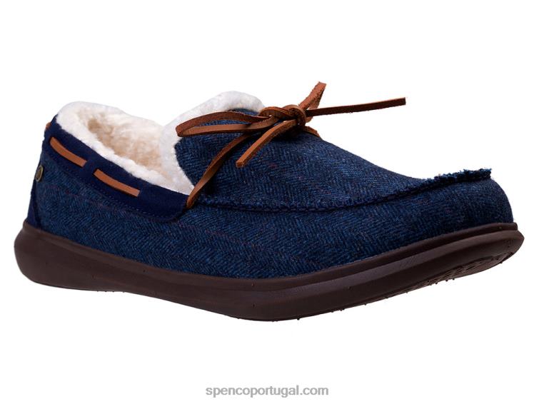 Spenco Footwear marinha chinelo de tweed de bétula masculino 648F904