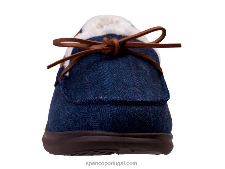 Spenco Footwear marinha chinelo de tweed de bétula masculino 648F904