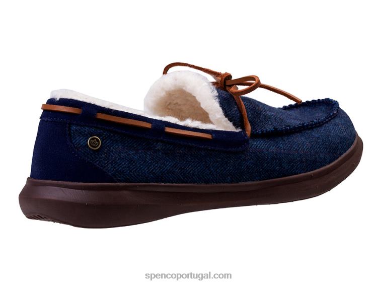 Spenco Footwear marinha chinelo de tweed de bétula masculino 648F904