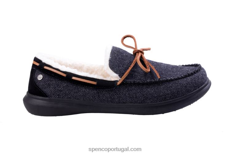 Spenco Footwear preto chinelo de bétula masculino 648F889
