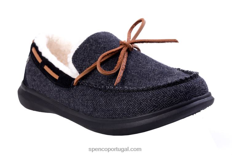 Spenco Footwear preto chinelo de bétula masculino 648F889