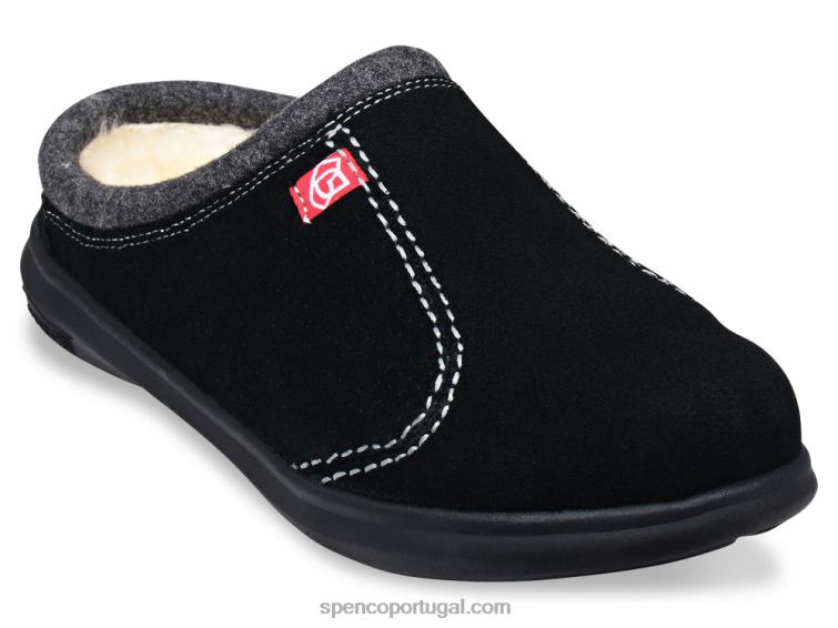 Spenco Footwear preto slide supremo masculino 648F887