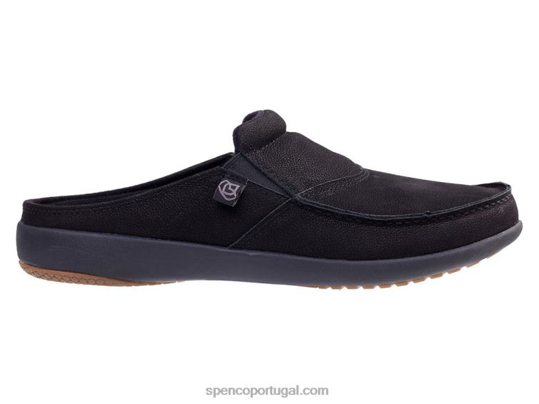 Spenco Footwear preto nobuck siesta slide masculino 648F865