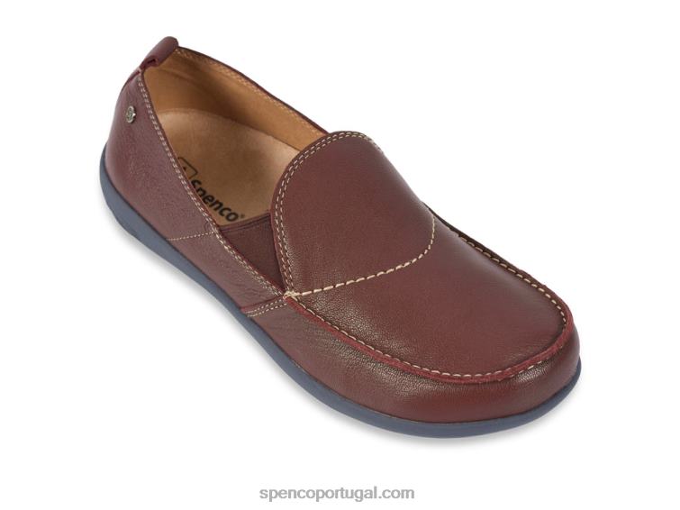 Spenco Footwear assado francês slip-on de couro siesta masculino 648F878