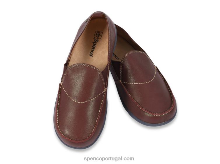 Spenco Footwear assado francês slip-on de couro siesta masculino 648F878