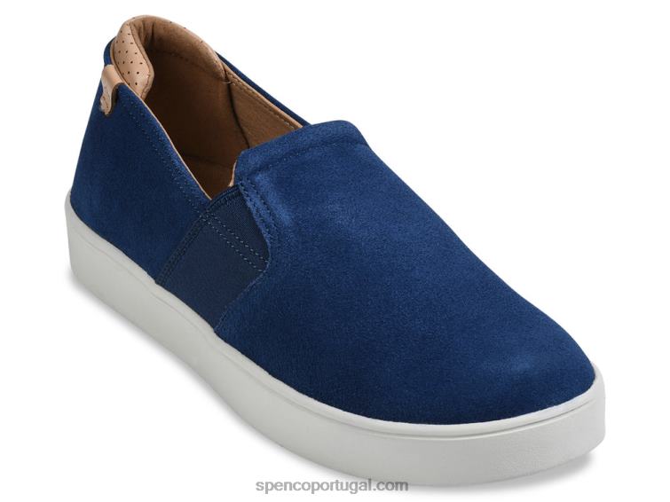 Spenco Footwear marinha slip-on traseiro masculino 648F875