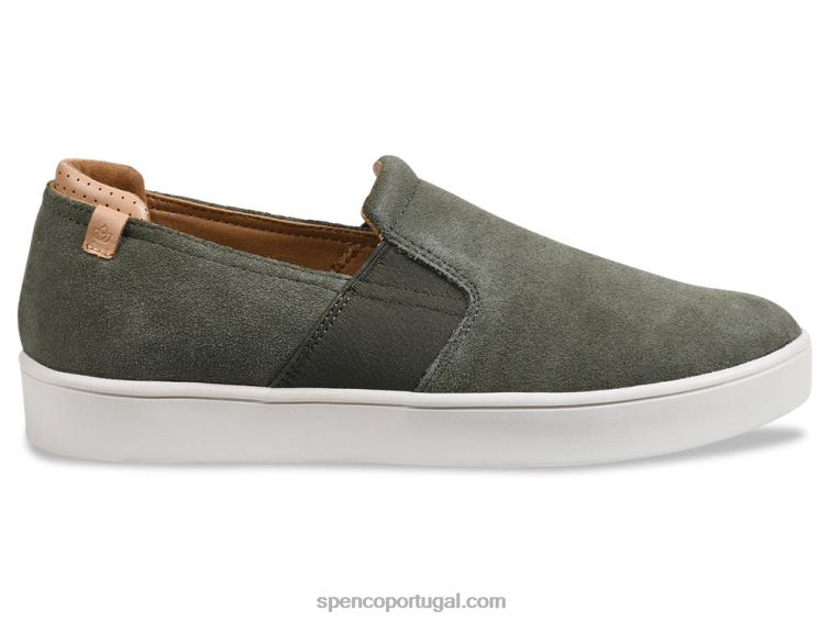 Spenco Footwear noite verde-oliva slip-on traseiro masculino 648F876