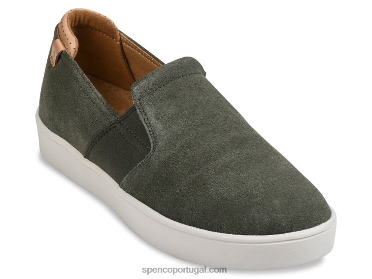 Spenco Footwear noite verde-oliva slip-on traseiro masculino 648F876