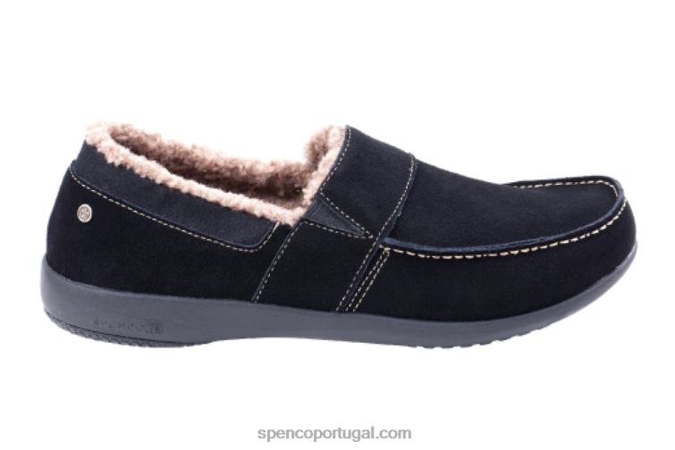 Spenco Footwear preto slip-on aconchegante fiesta masculino 648F899
