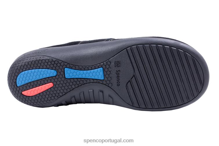 Spenco Footwear preto slip-on aconchegante fiesta masculino 648F899