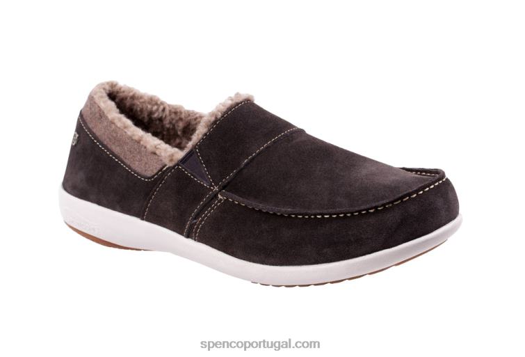 Spenco Footwear preto slip-on aconchegante fiesta masculino 648F899