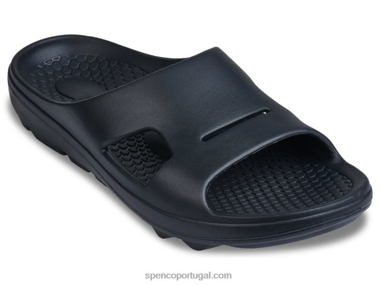 Spenco Footwear preto fusão masculina 2 slide 648F857