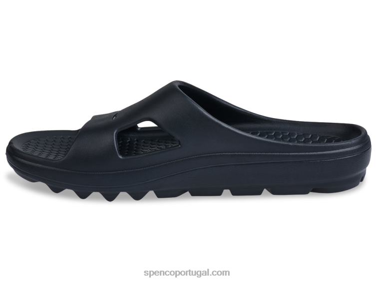 Spenco Footwear preto fusão masculina 2 slide 648F857