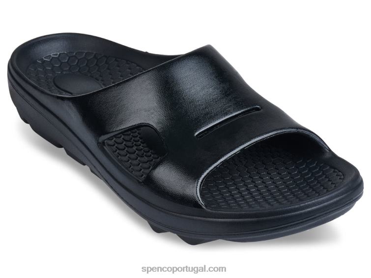 Spenco Footwear preto fusion 2 fade slide masculino 648F858