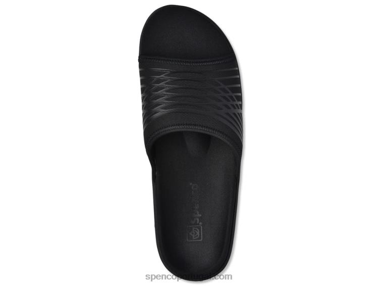Spenco Footwear preto slide de empuxo masculino 648F861