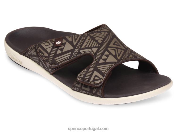 Spenco Footwear grão de café slide tribal masculino kholo 648F851