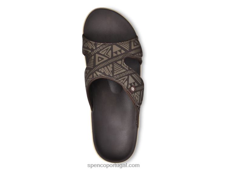 Spenco Footwear grão de café slide tribal masculino kholo 648F851