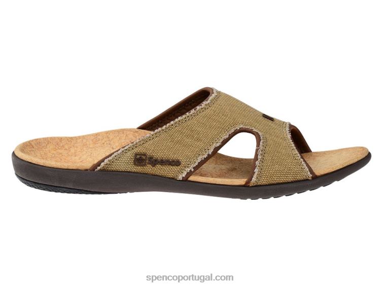 Spenco Footwear palha-java-cortiça slide de lona kholo masculino 648F847