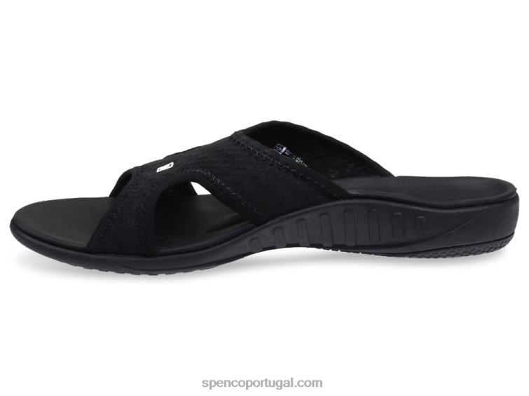 Spenco Footwear preto kholo brisa slide masculino 648F848