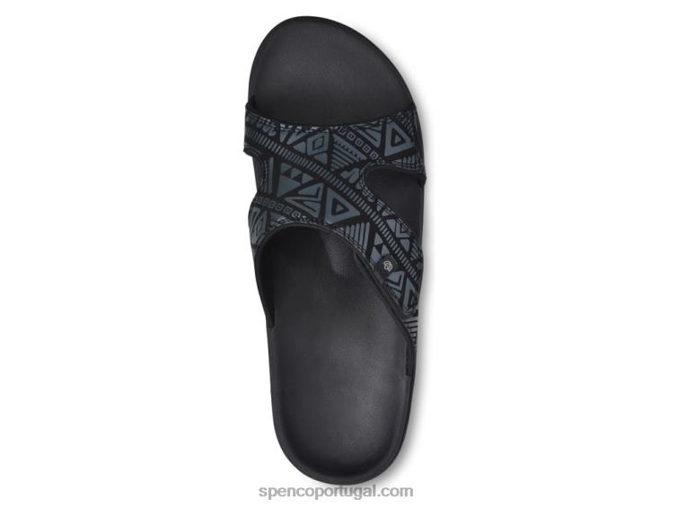 Spenco Footwear preto slide tribal masculino kholo 648F850