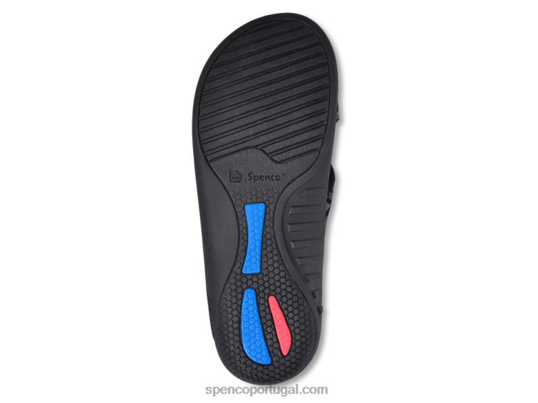 Spenco Footwear preto slide tribal masculino kholo 648F850