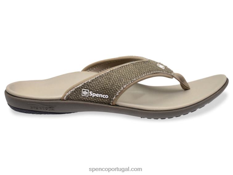 Spenco Footwear cinza maior sandália de lona yumi masculina 648F842