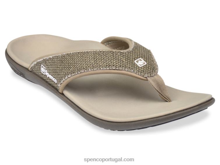 Spenco Footwear cinza maior sandália de lona yumi masculina 648F842