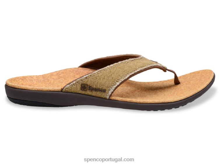 Spenco Footwear palha-java-cortiça sandália de lona yumi masculina 648F843