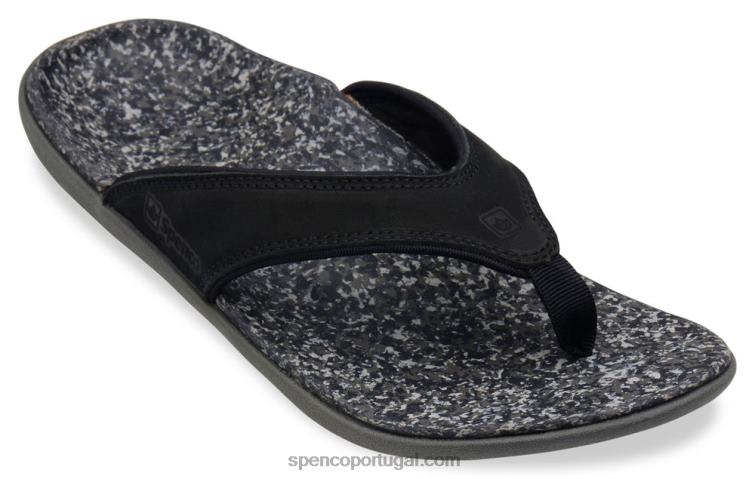 Spenco Footwear preto couro yumi masculino 648F832