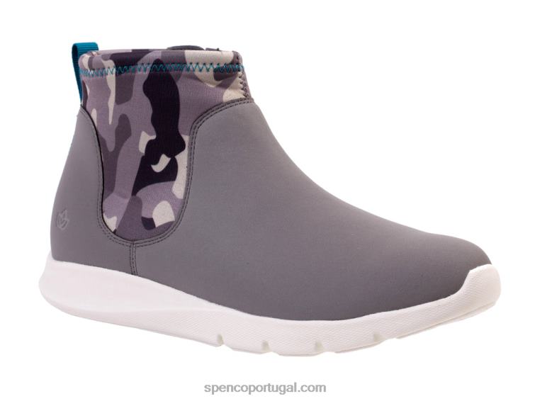 Spenco Footwear camuflagem cinza bota paddock 648F792 mulheres