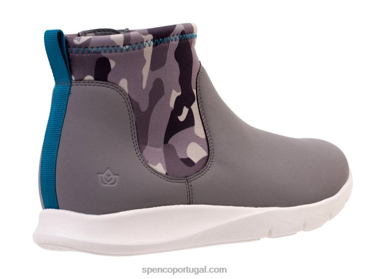 Spenco Footwear camuflagem cinza bota paddock 648F792 mulheres