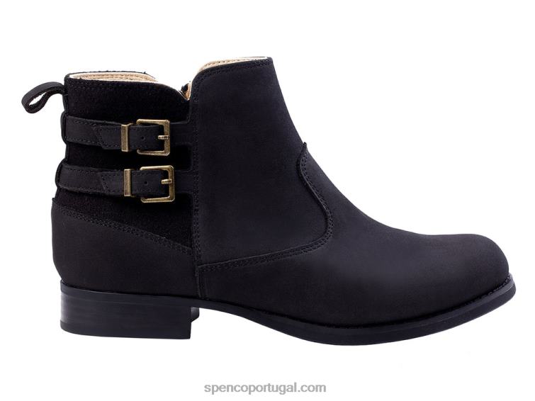 Spenco Footwear preto bota clássica 648F812 mulheres
