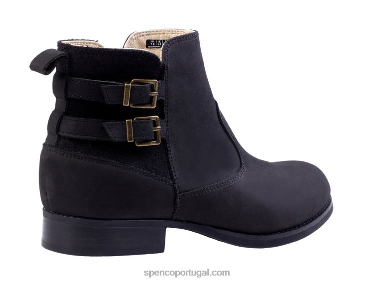 Spenco Footwear preto bota clássica 648F812 mulheres