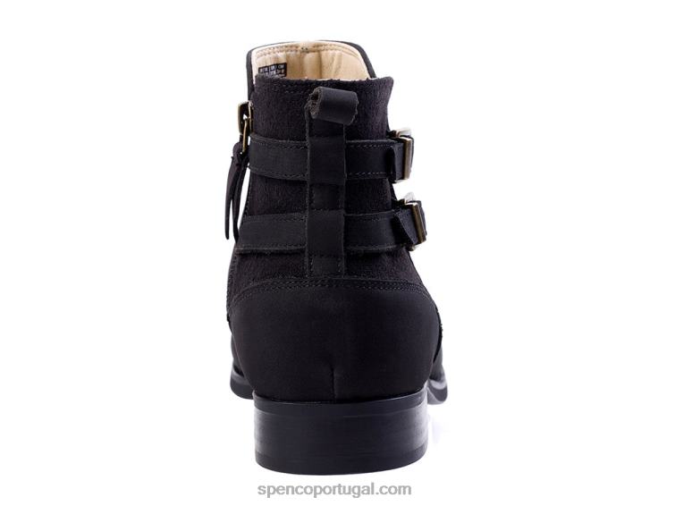 Spenco Footwear preto bota clássica 648F812 mulheres