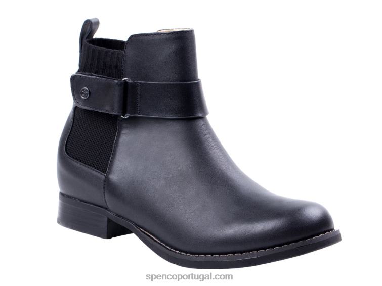 Spenco Footwear preto bota park avenue 648F815 mulheres