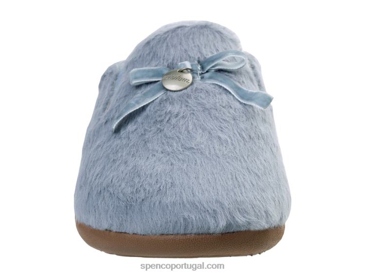 Spenco Footwear azul chinelo charme 648F685 mulheres