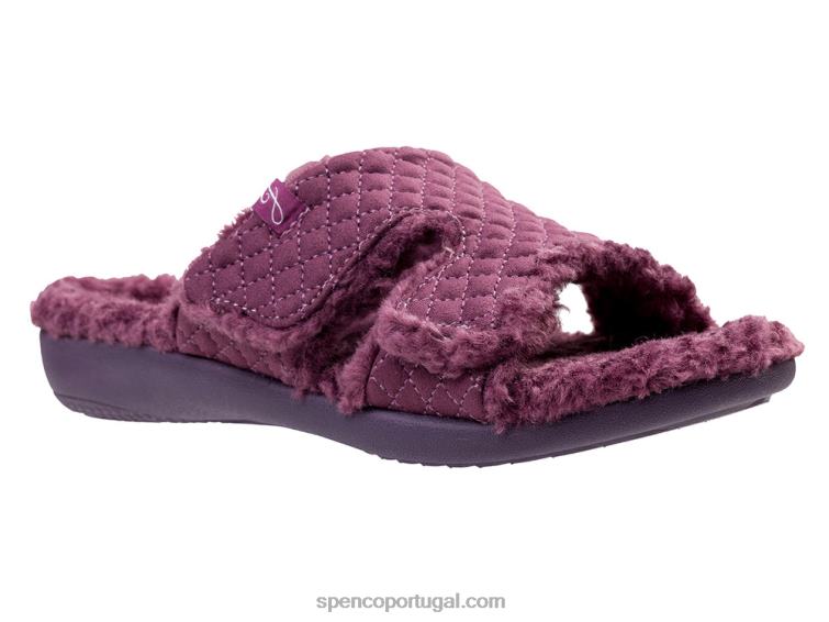 Spenco Footwear beringela Janie chinelo 648F653 mulheres