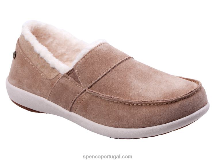 Spenco Footwear bronzeado slip-on aconchegante de festa 648F767 mulheres