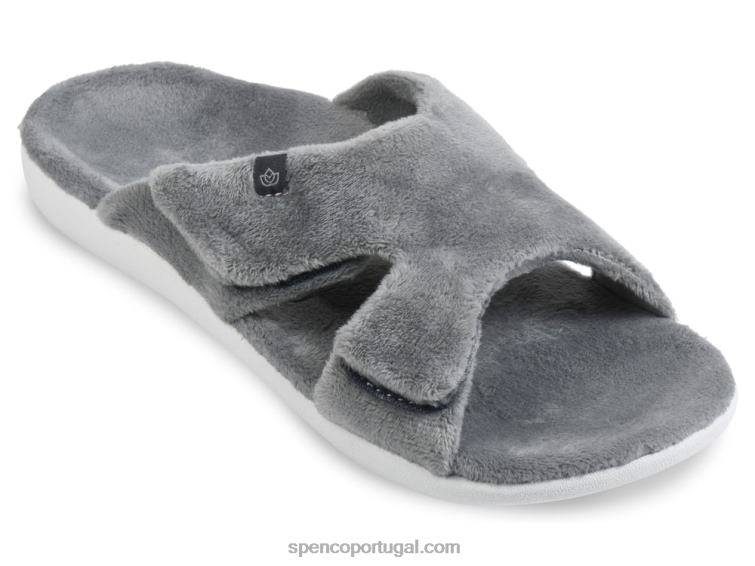 Spenco Footwear carvão chinelo de visto kholo 648F696 mulheres