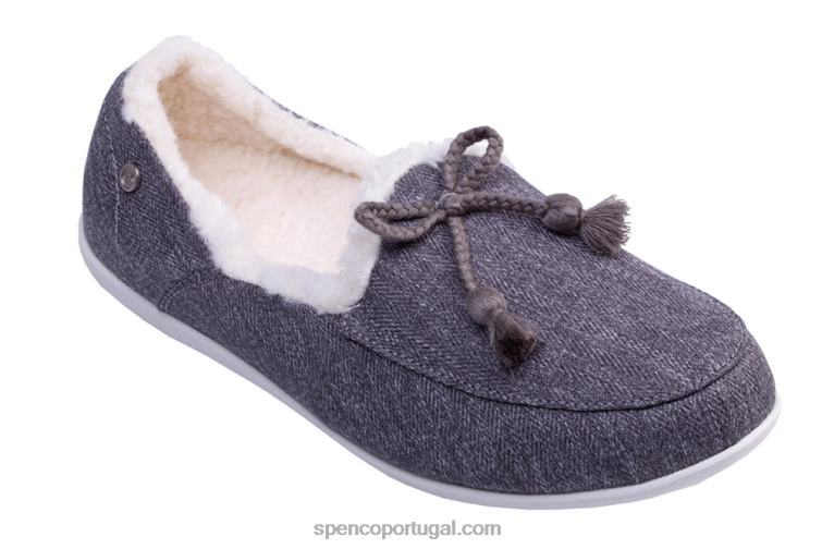 Spenco Footwear cinza chinelo ao lado da lareira 648F779 mulheres