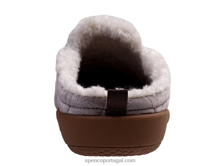 Spenco Footwear cinza chinelo de veludo 648F717 mulheres