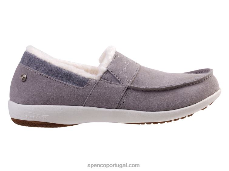 Spenco Footwear cinza chinelo fiesta cozier 648F709 mulheres
