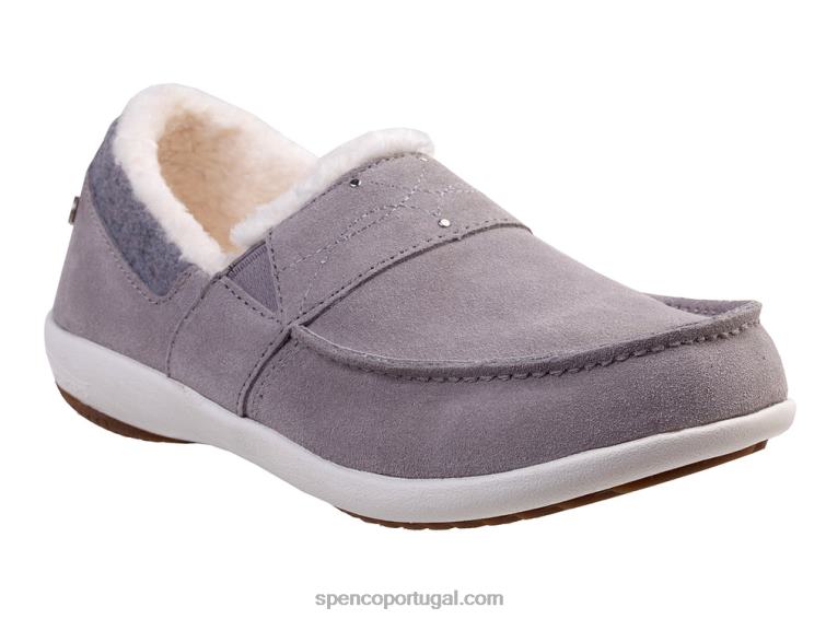 Spenco Footwear cinza chinelo fiesta cozier 648F709 mulheres