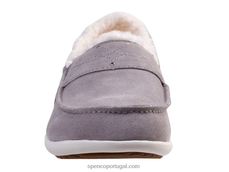 Spenco Footwear cinza chinelo fiesta cozier 648F709 mulheres