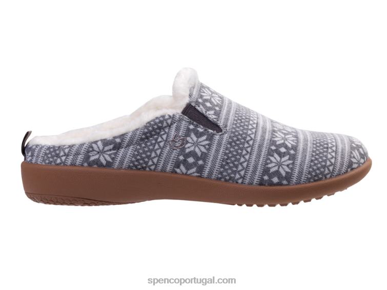 Spenco Footwear cinza ilha de dundee fair 648F680 mulheres